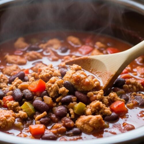 crockpot turkey chili recipe
