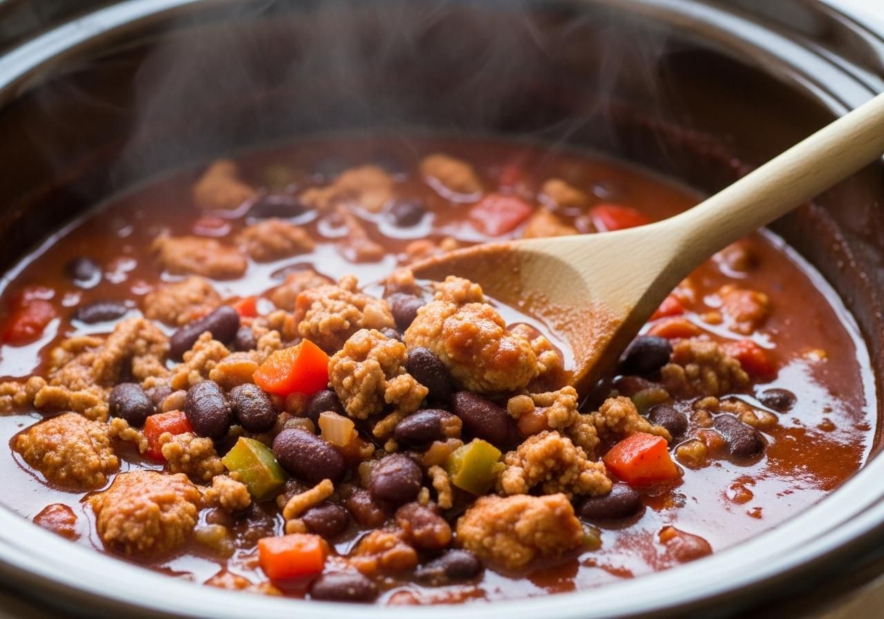 crockpot turkey chili recipe