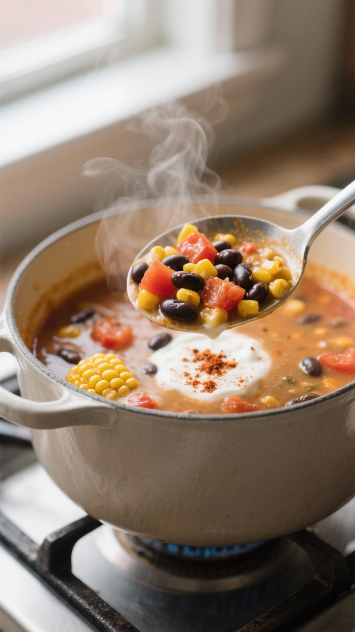 healthy creamy taco soup