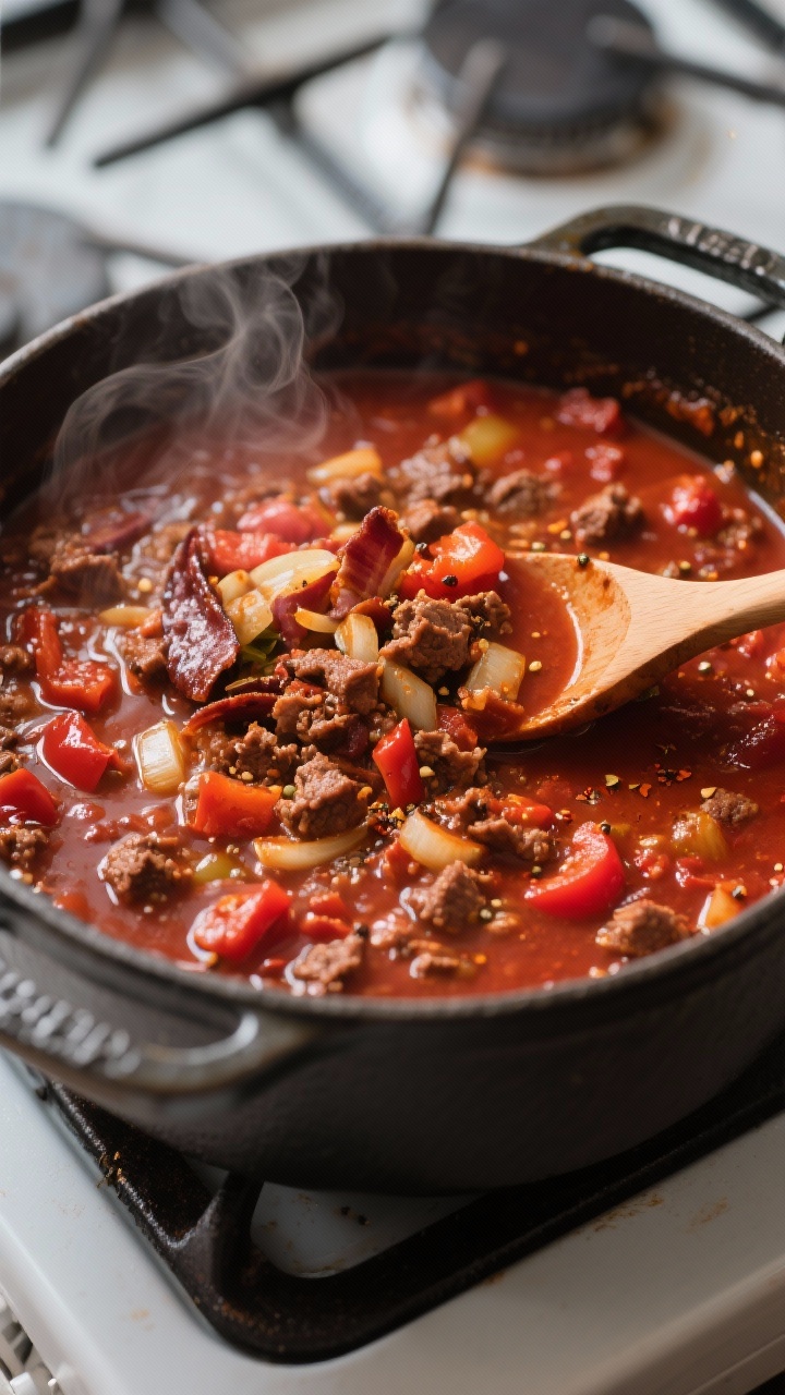 chili recipe with bacon