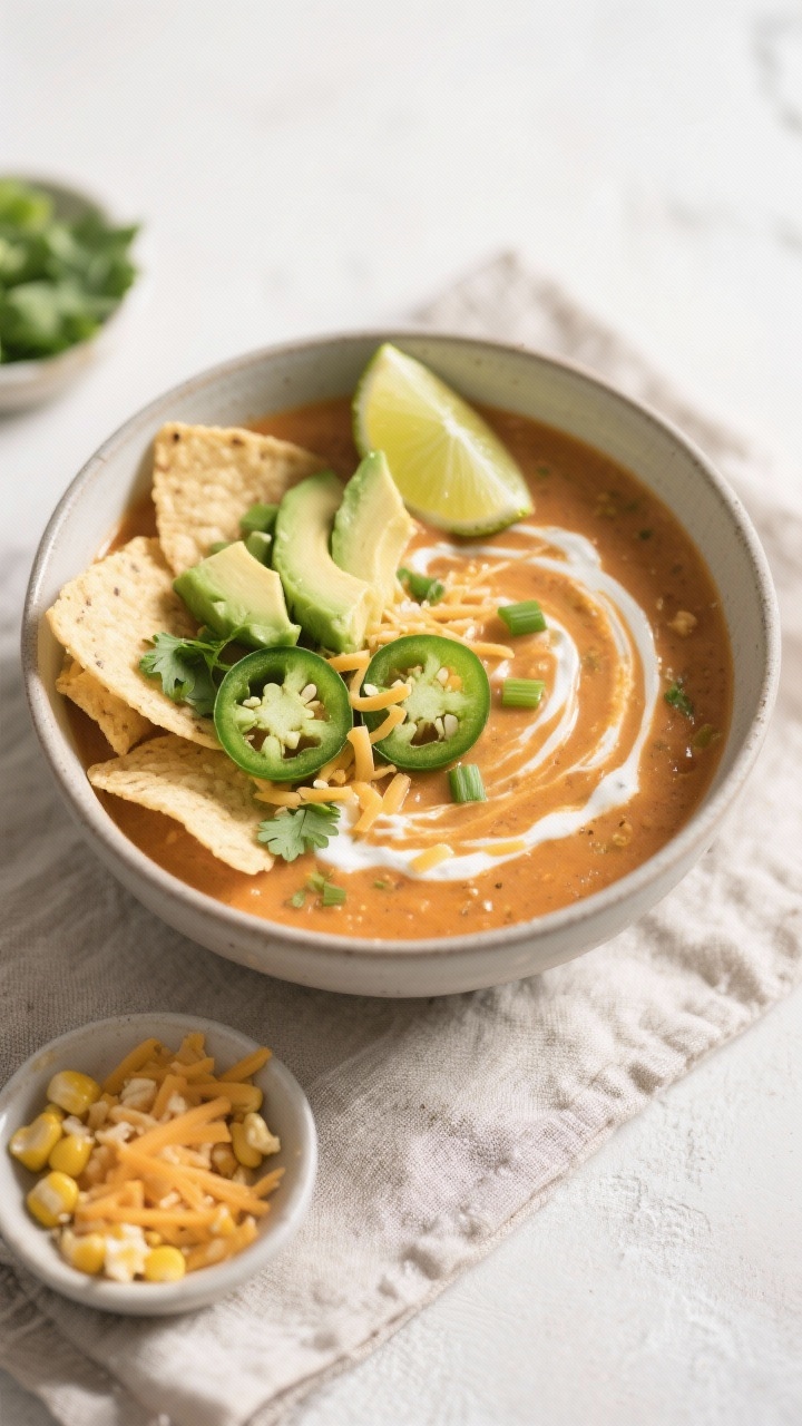 healthy creamy taco soup recipe