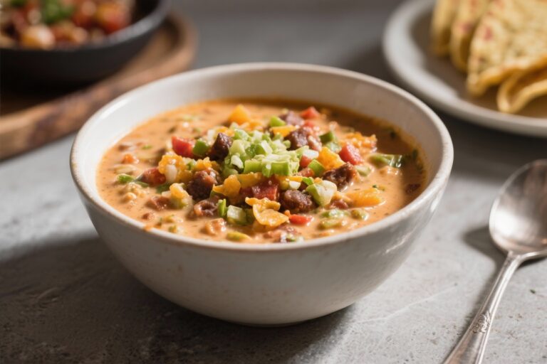 Healthy Creamy Taco Soup Recipe