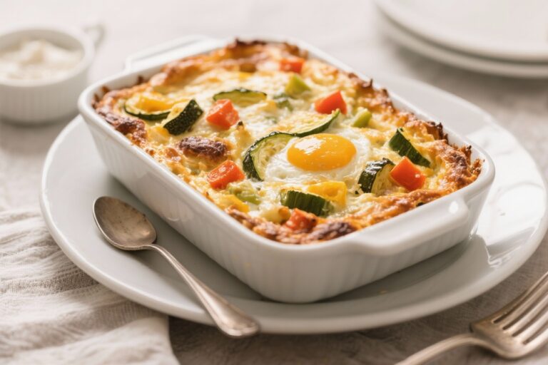 Healthy Breakfast Casserole With Vegetables