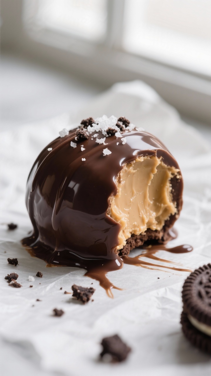 oreo peanut butter balls for christmas dessert