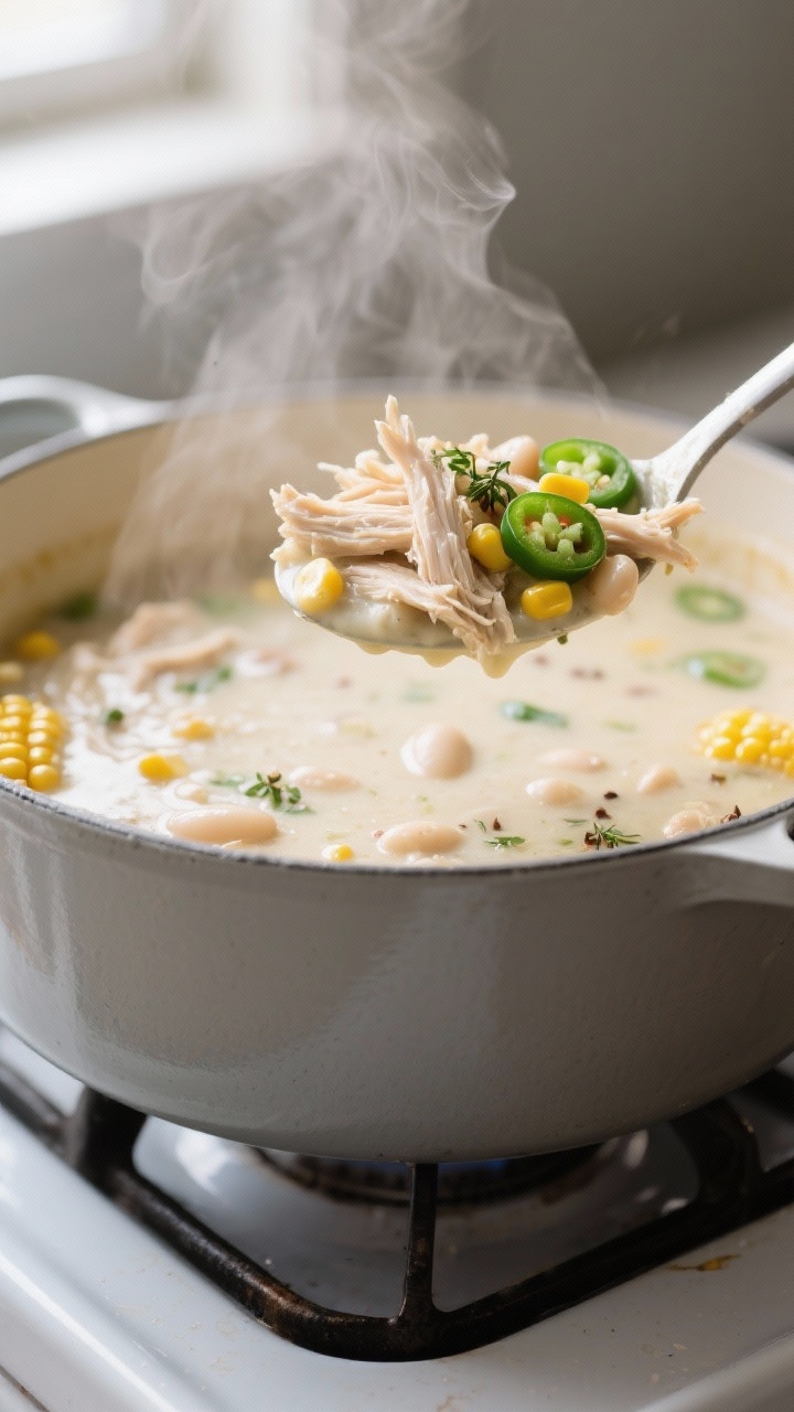 high protein white chicken chili