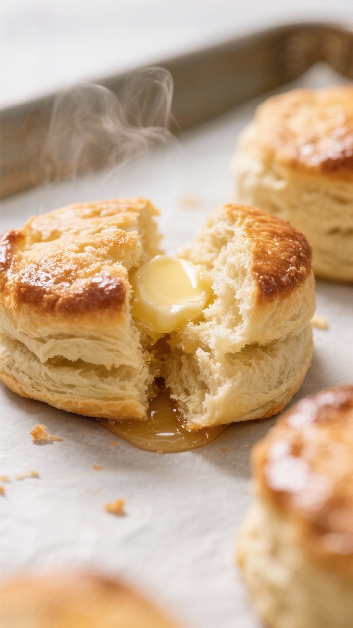 Close-up detail of high protein egg biscuits
