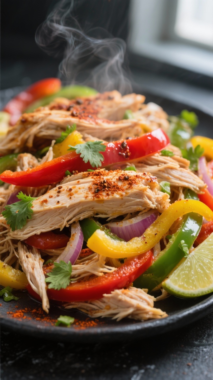 slow cooker chicken fajitas