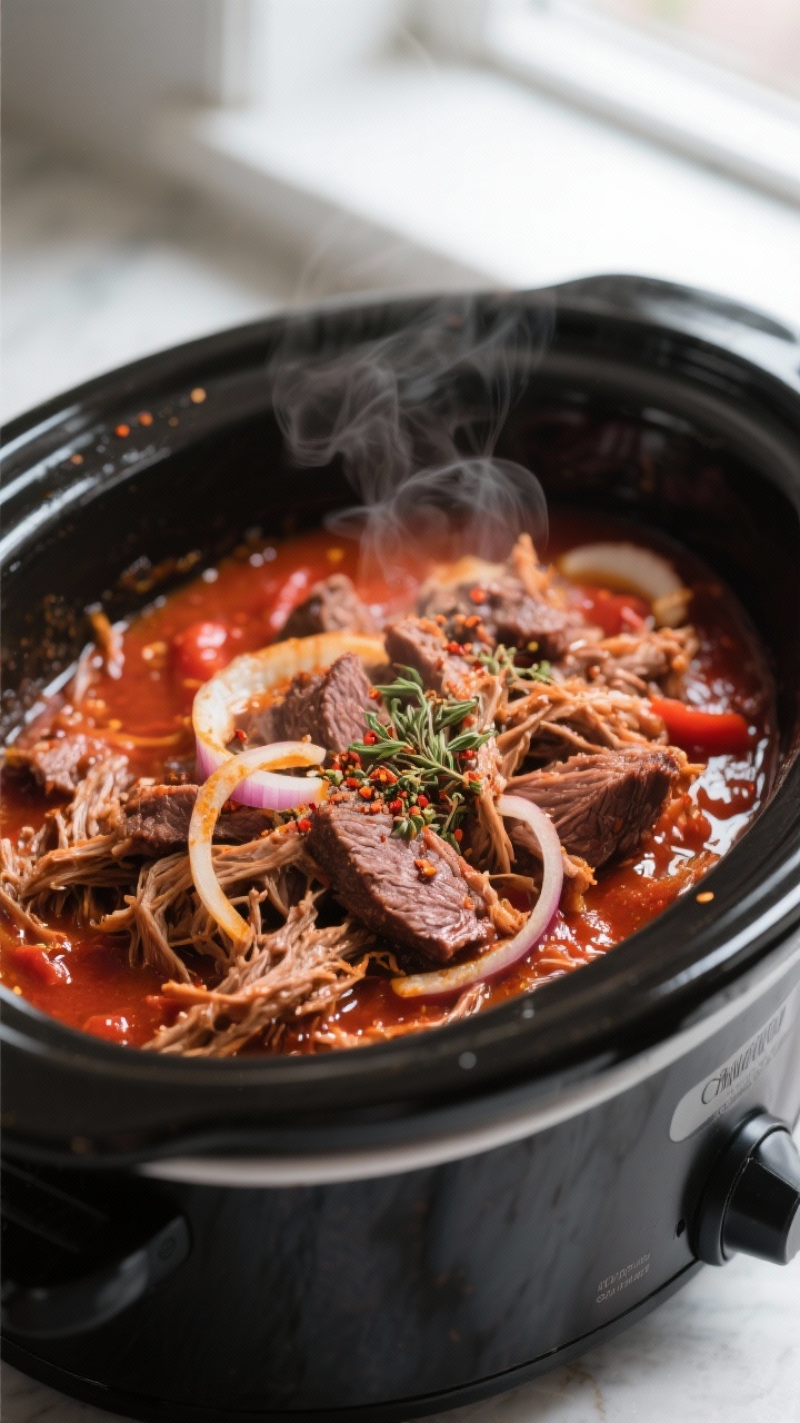 slow cooker beef tacos