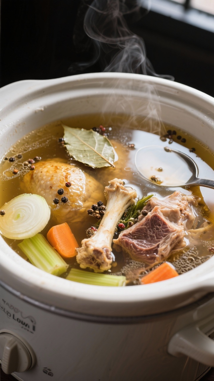 slow cooker bone broth