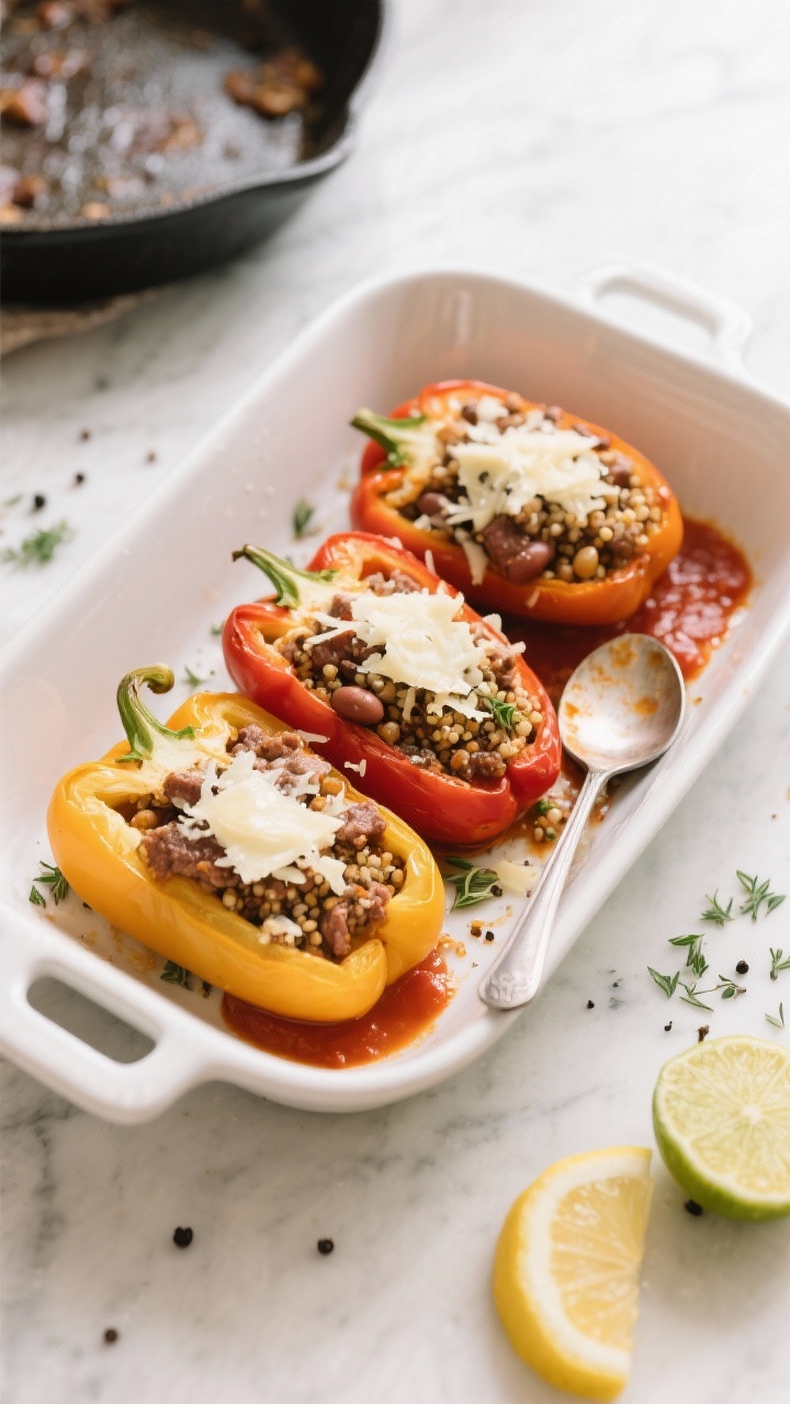 high protein stuffed peppers recipe