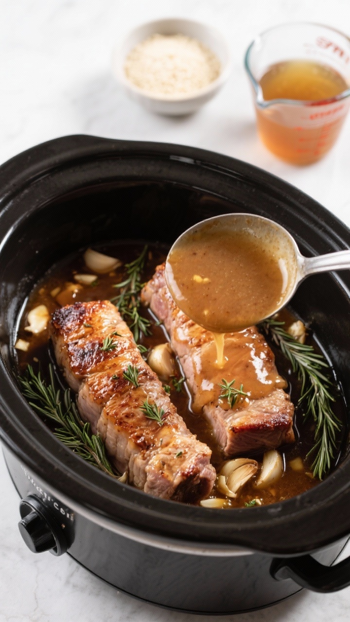 Cooking process of slow cooker pork tenderloin