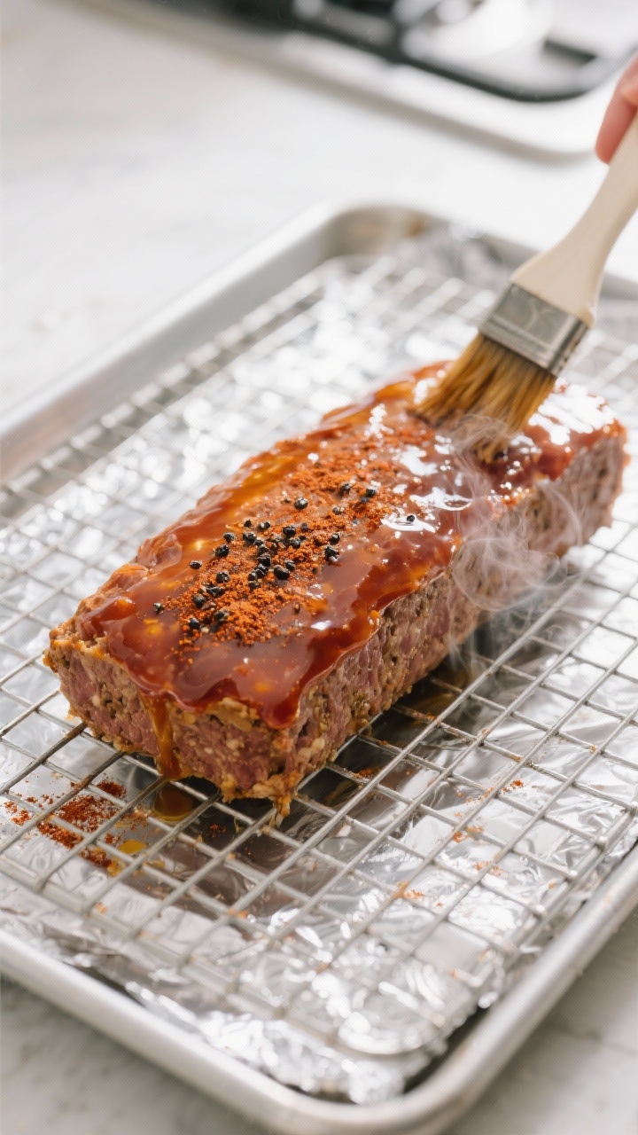 Cooking process of high protein meatloaf