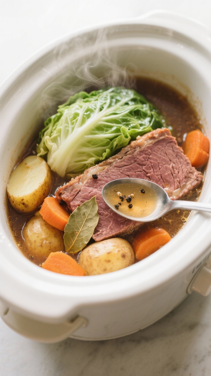 slow cooker corned beef and cabbage recipe