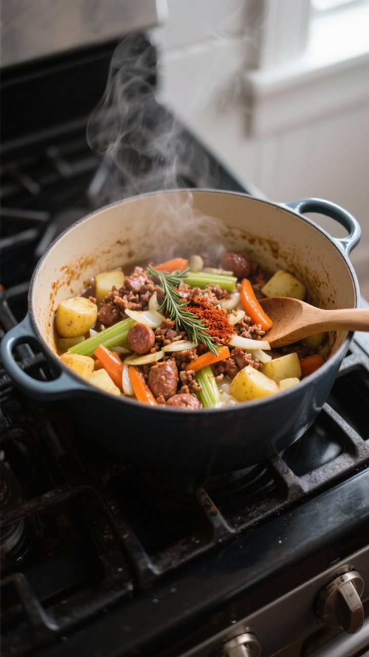potato soup with sausage