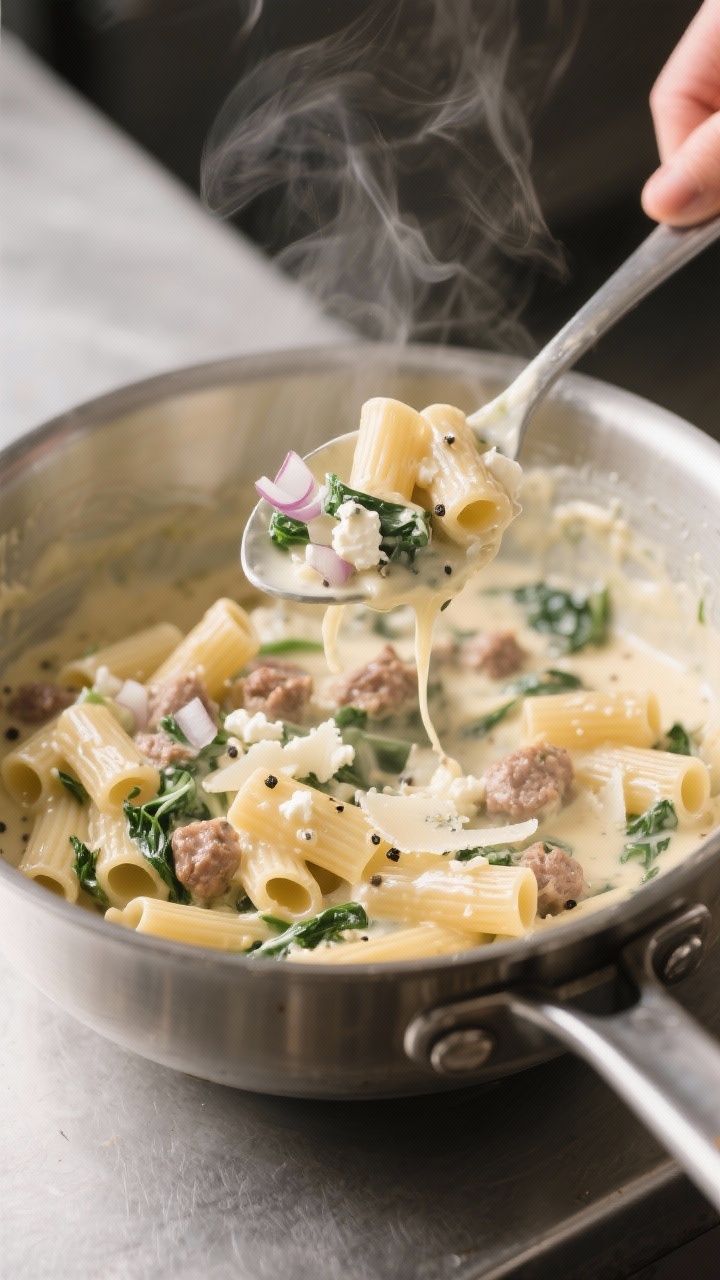 Cooking process grouns sausage casserole