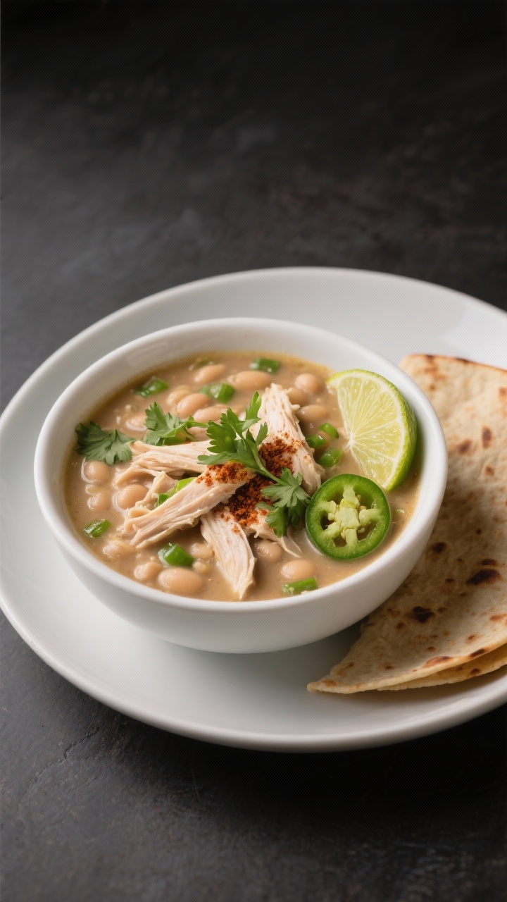 Easy high protein white chicken chili