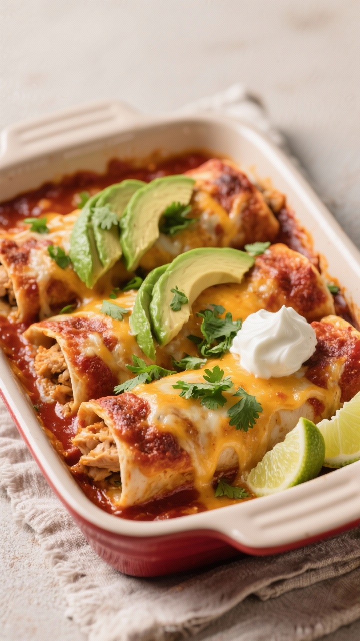 slow cooker chicken enchiladas