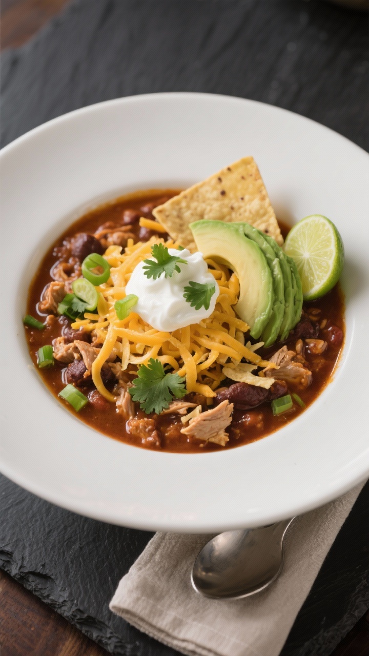 delicious slow cooker turkey chili
