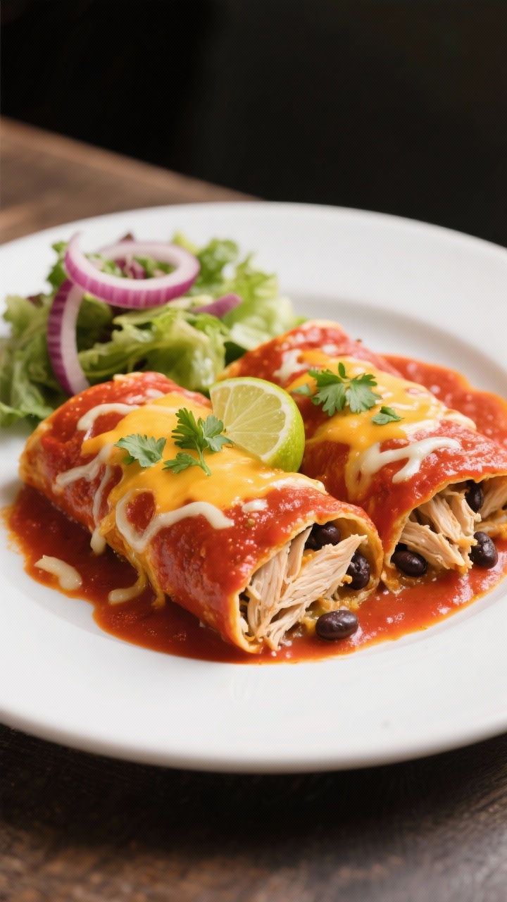 easy high protein chicken enchiladas