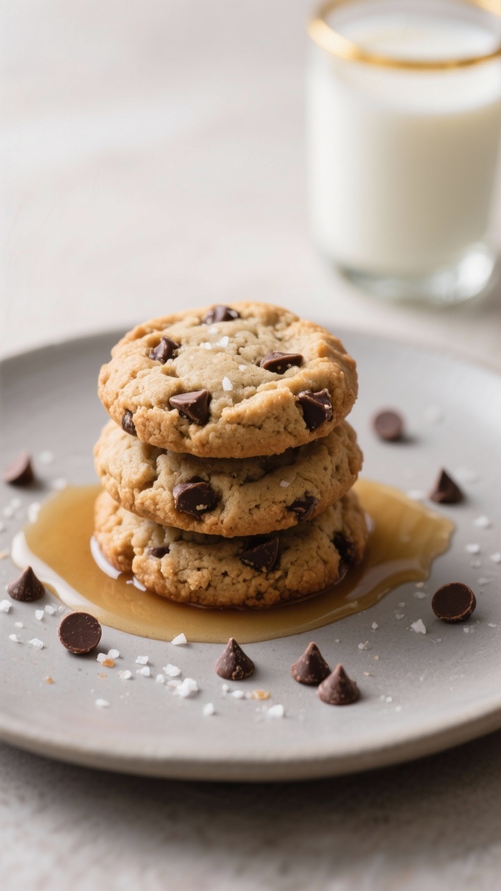 plate of healthy protein chocolate chip cookies