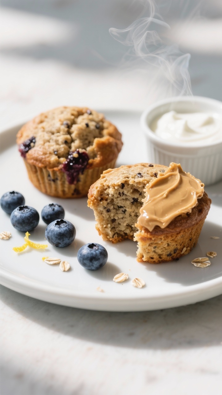 how to make high protein blueberry muffins