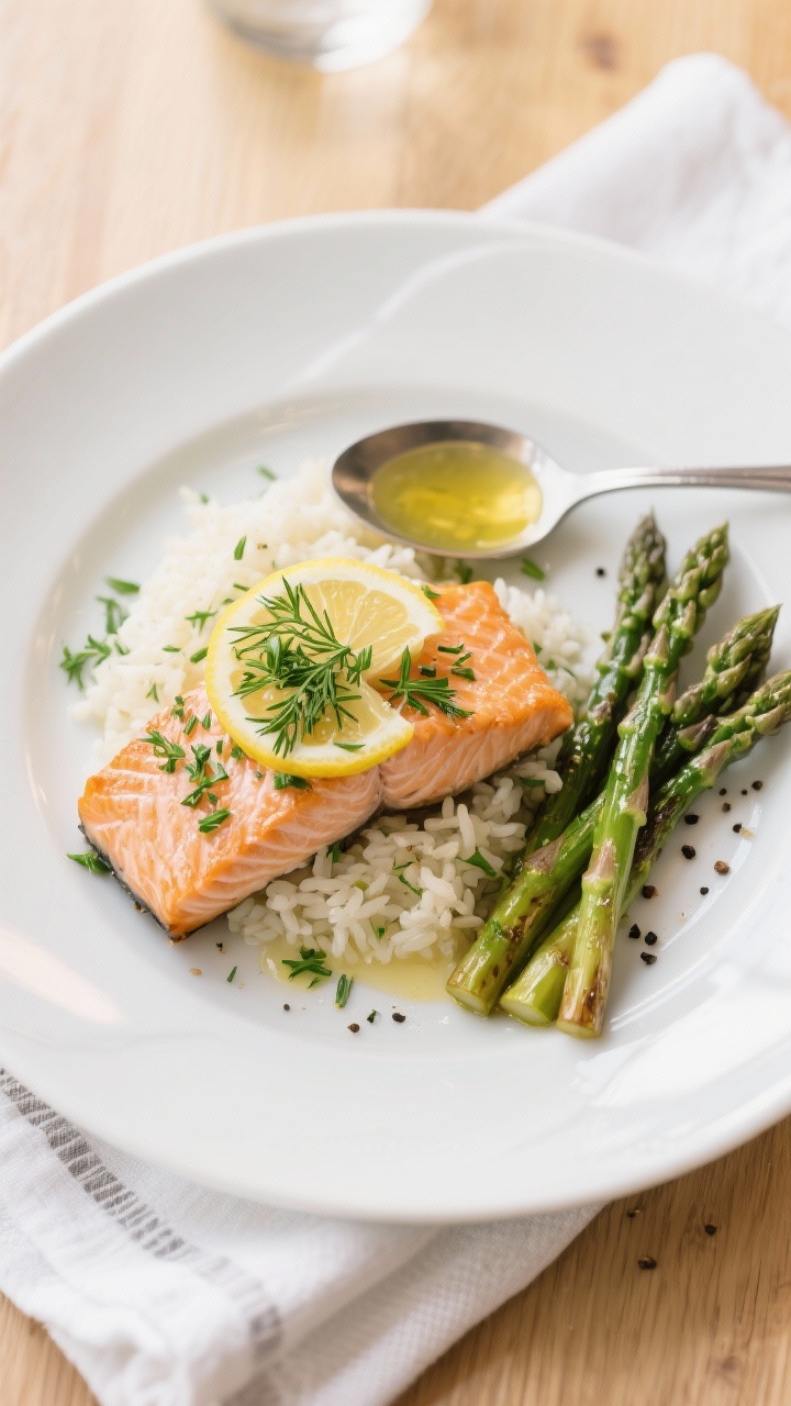 Overhead shot of tasty slow cooker salmon