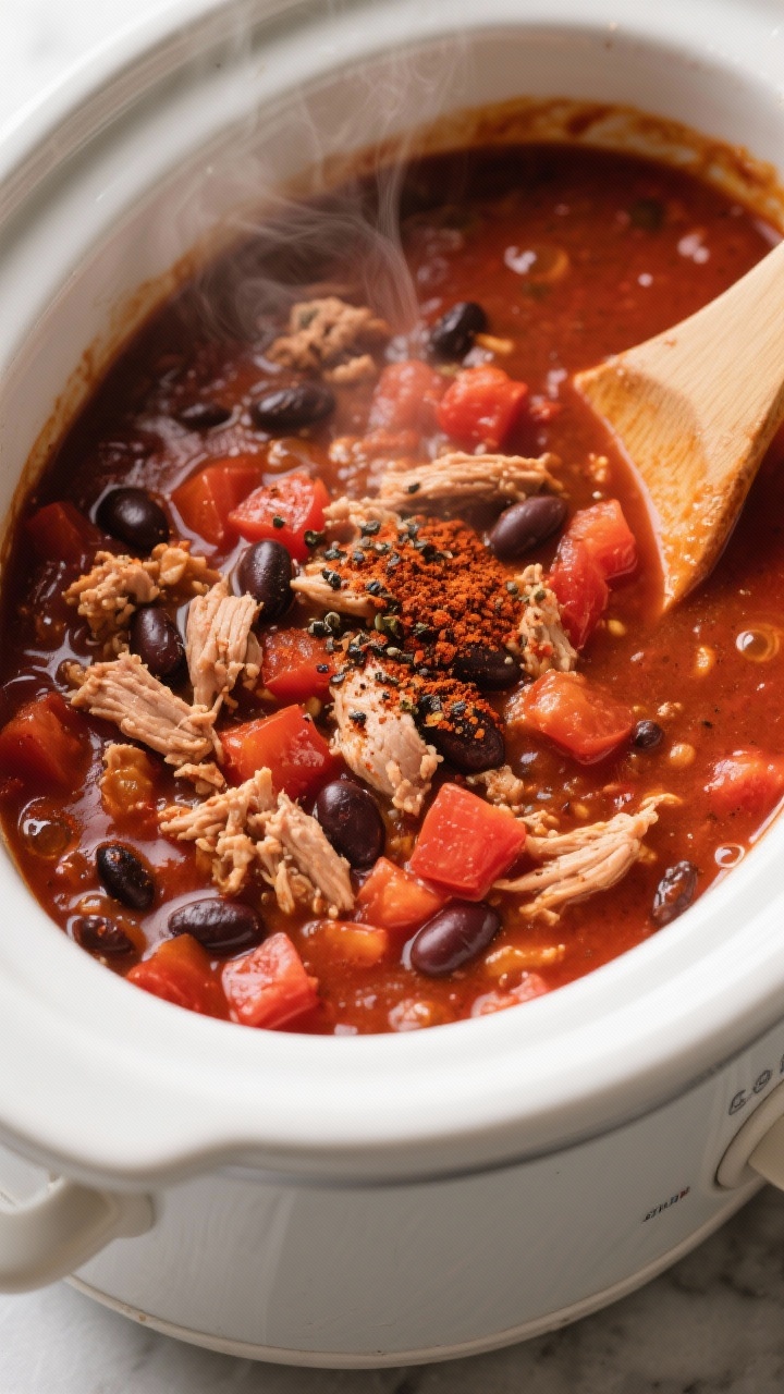 slow cooker turkey chili recipe