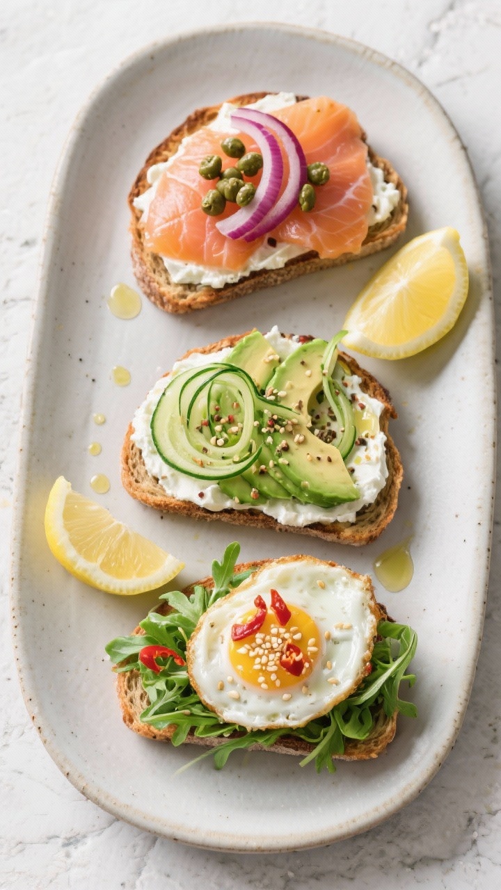high protein avocado toasts