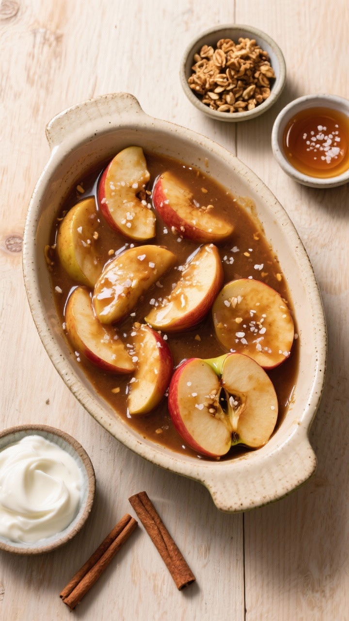 Tasty top view of Cinnamon Slow Cooker Apples