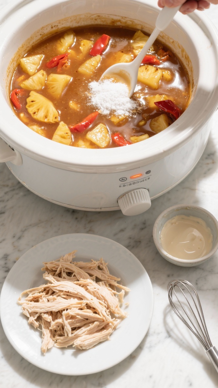 Easy slow cooker hawaiian chicken