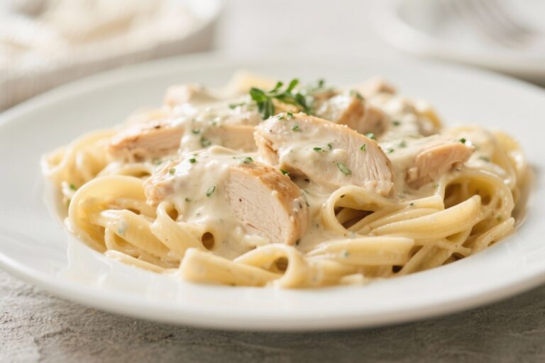 Comforting Slow Cooker Chicken Alfredo