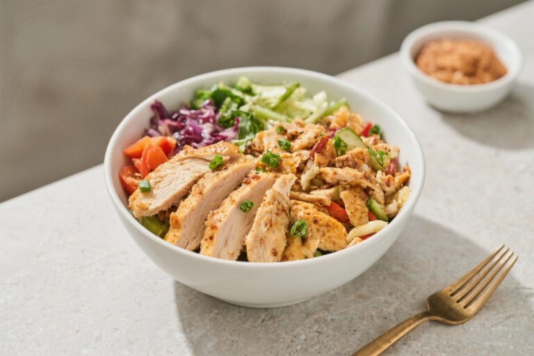 Healthy High Protein Chicken Bowl for a Tasty, Filling Meal