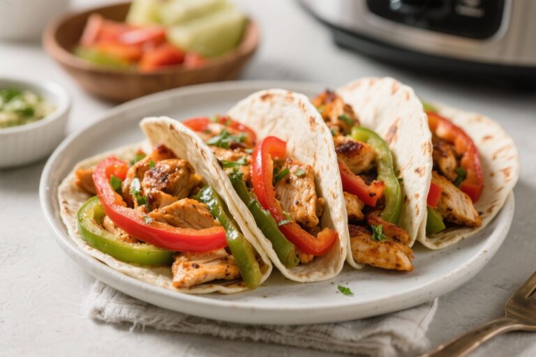 Flavorful Slow Cooker Chicken Fajitas