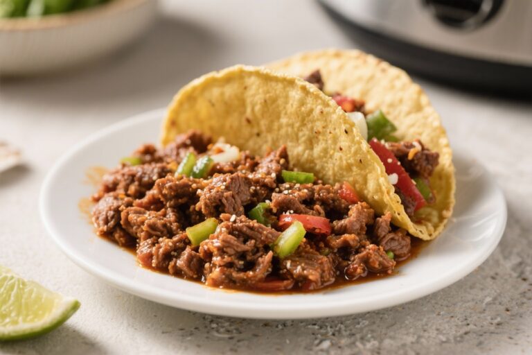Seasoned Slow Cooker Taco Meat