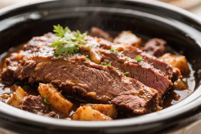 Slow Cooker Beef Brisket – Tender, Juicy, and Effortless