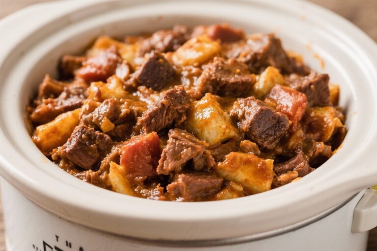 Hearty Slow Cooker Cowboy Casserole