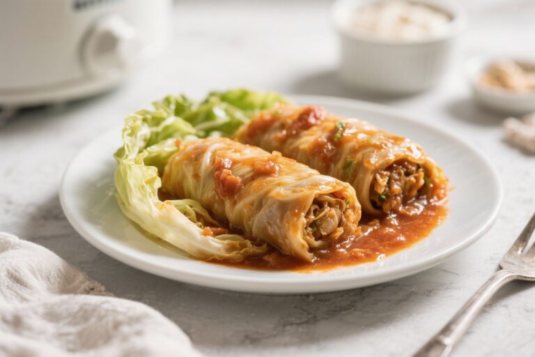 Homestyle Slow Cooker Cabbage Rolls