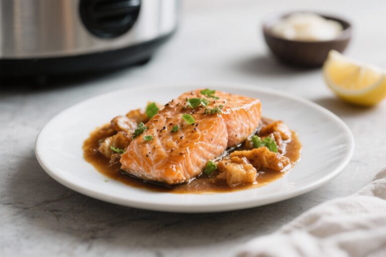 Tender Slow Cooker Salmon – Gentle, Hands-Off, and Delicious