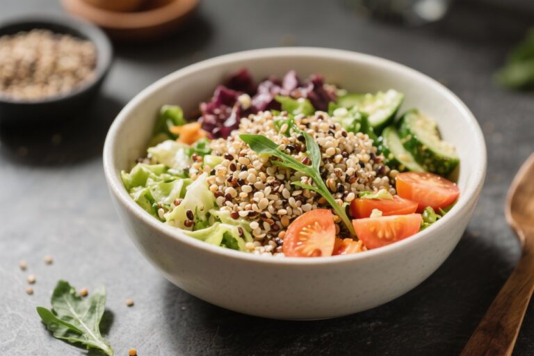 Healthy & Fresh High Protein Quinoa Salad Bowl