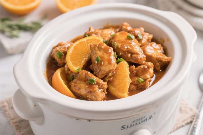 Fruity & Tender Slow Cooker Orange Chicken