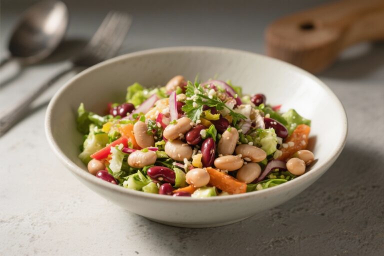 Fresh High Protein Bean Salad Bowl