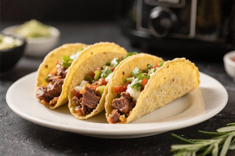Juicy Slow Cooker Beef Tacos
