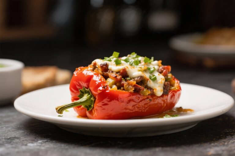 Low-Carb Philly-Style Stuffed Peppers