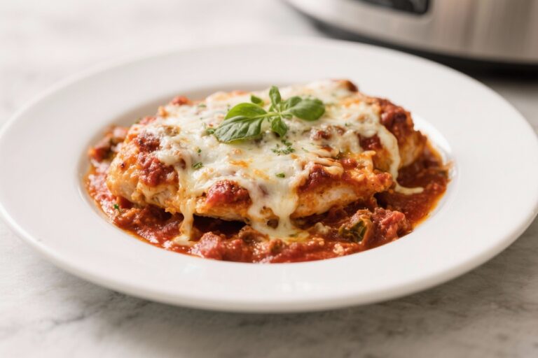 Comforting Slow Cooker Chicken Parmesan