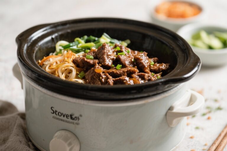 Tender Slow Cooker Korean Beef