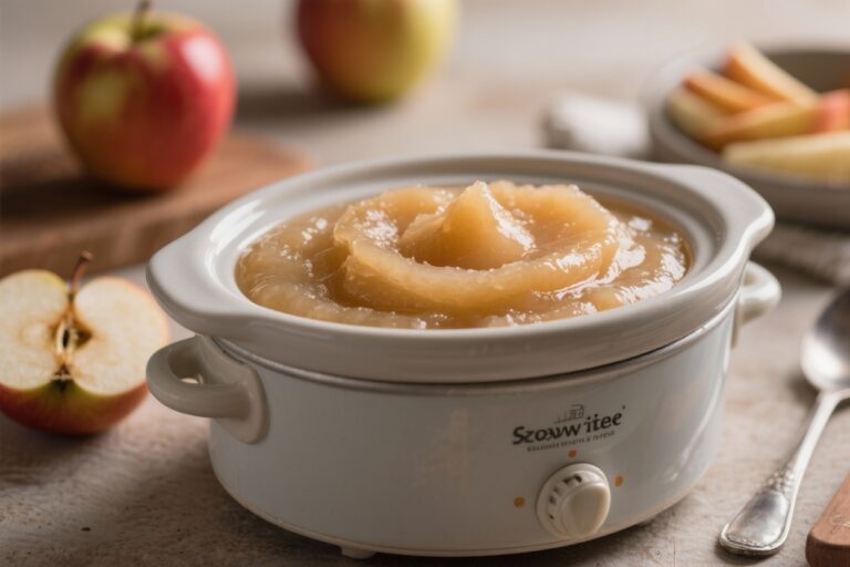 Homemade Slow Cooker Applesauce