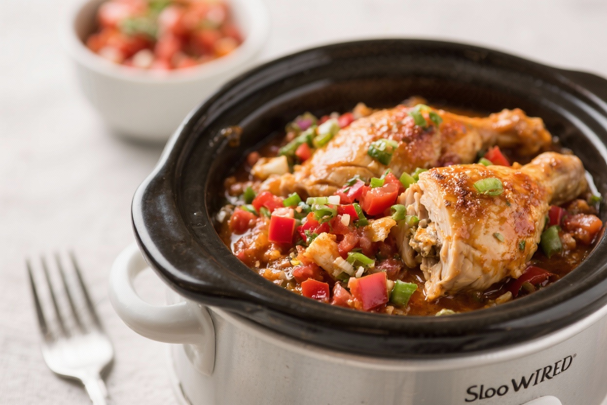 slow cooker salsa chicken