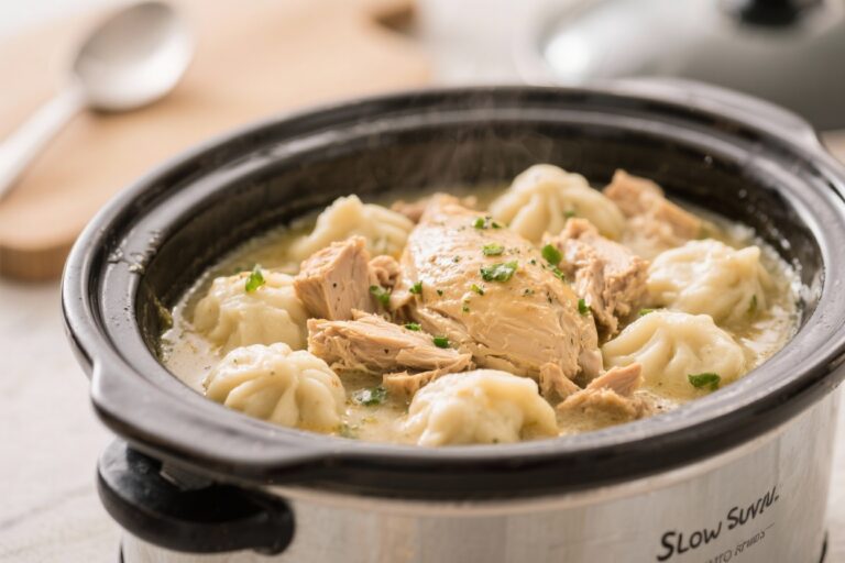 Slow Cooker Chicken and Dumplings