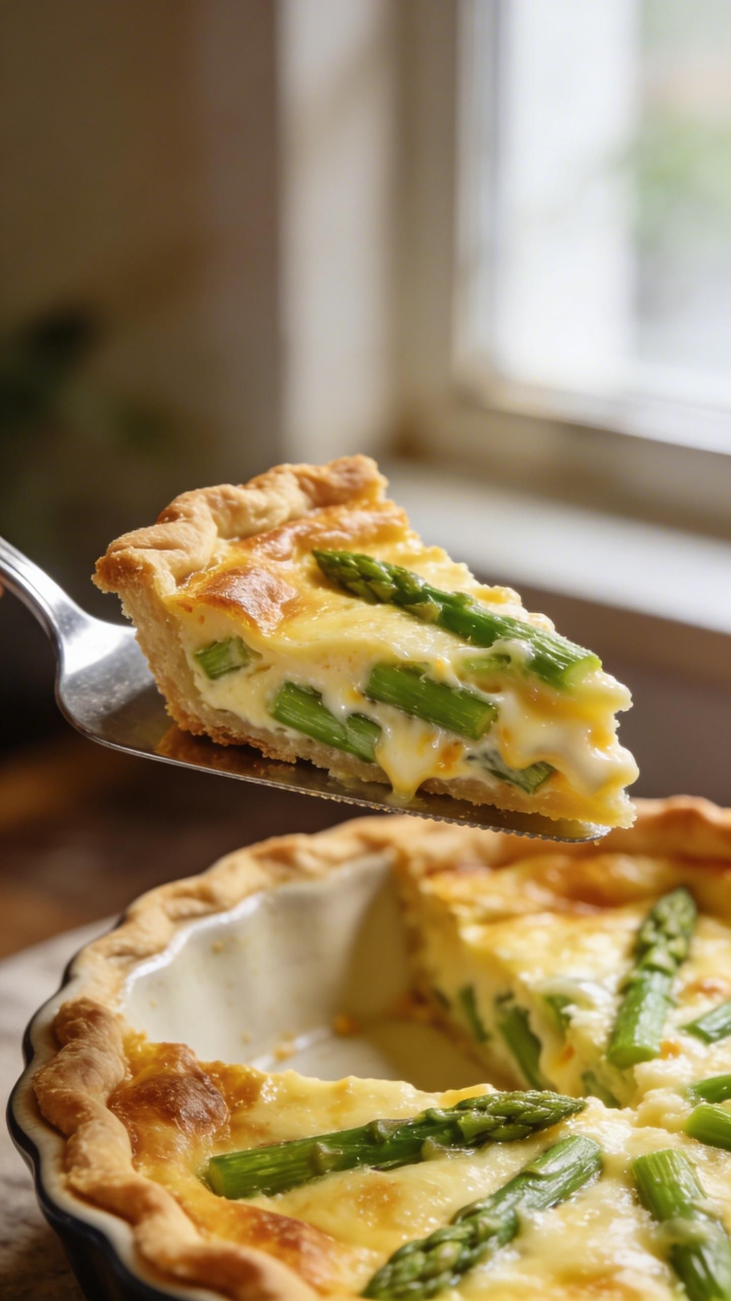 spring asparagus quiche recipe