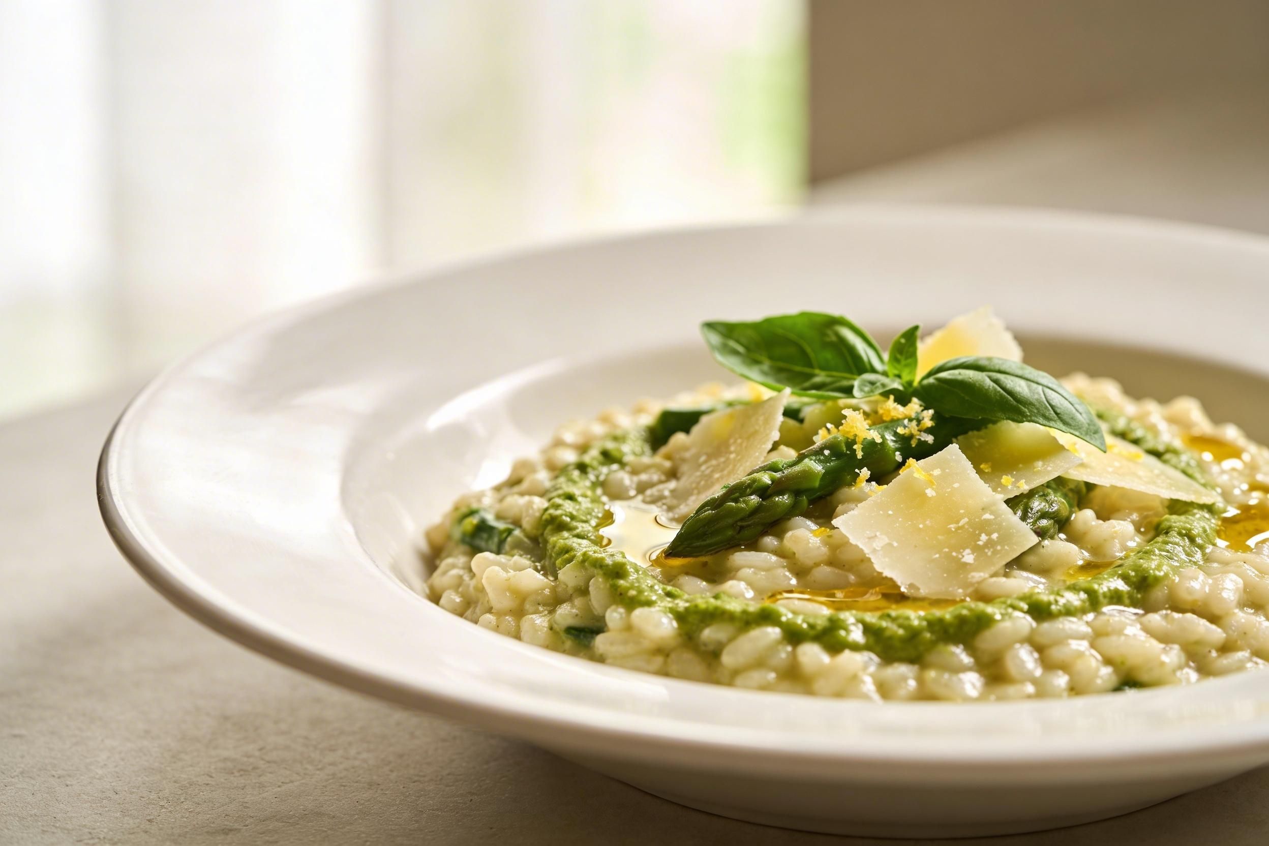 asparagus risotto
